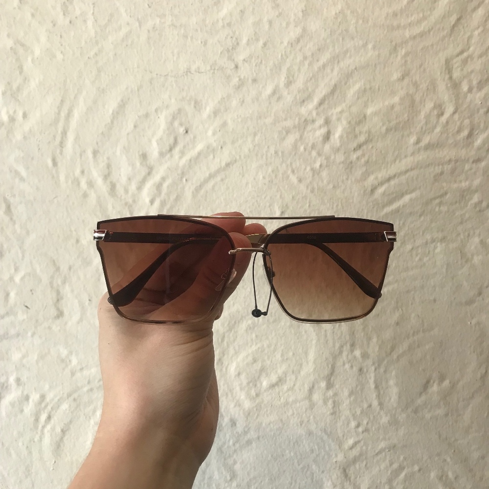 Brown and Gold Sunglasses
